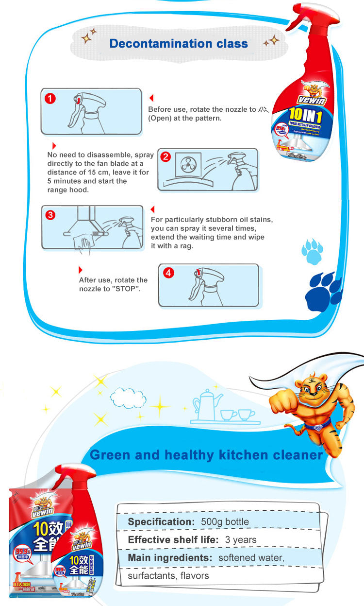 منظف المطبخ متعدد الوظائف من فيوين