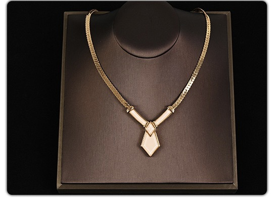 Geometric Rhombus Acetate Necklace