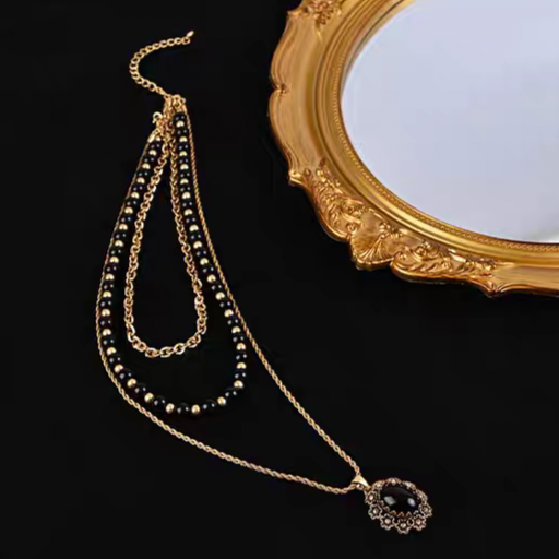 Black Gold Pearl Necklace