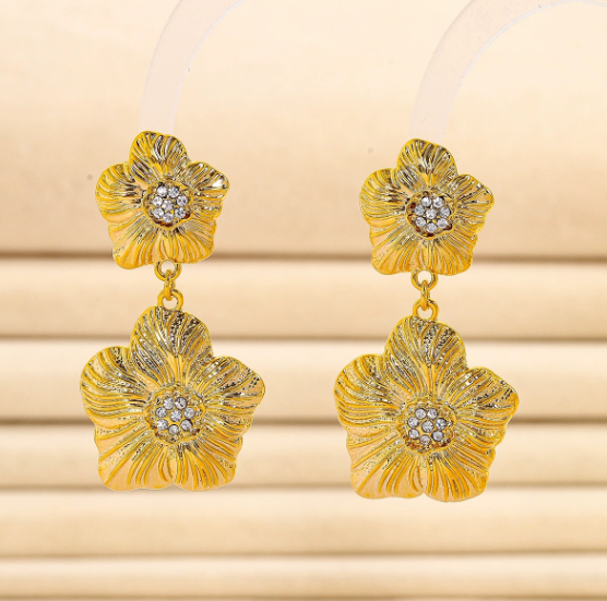 Double Petal Earrings
