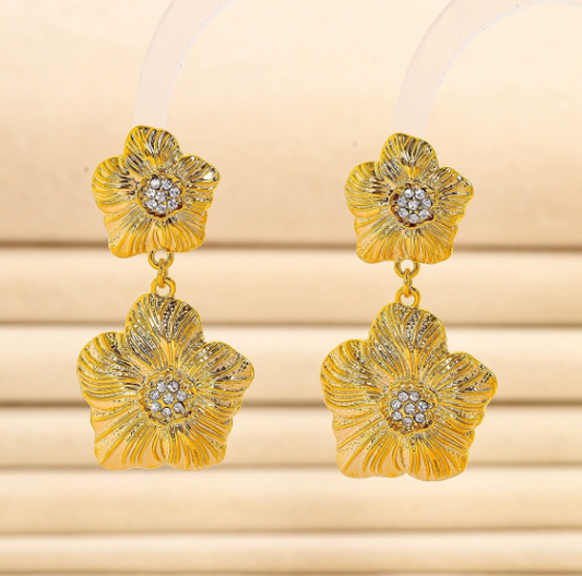 Double Petal Earrings